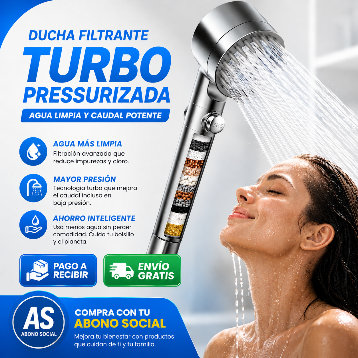 Alcachofa de ducha de alta presión
